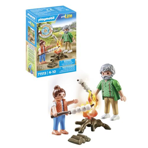 PLAYMOBIL - HOGUERA CON MALVAVISCOS