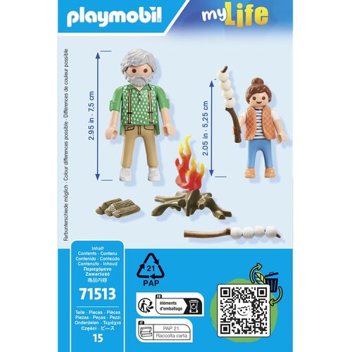 PLAYMOBIL - HOGUERA CON MALVAVISCOS