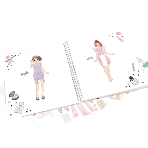 TOP MODEL CUADERNO DE PEGATINAS GLAM LOOK