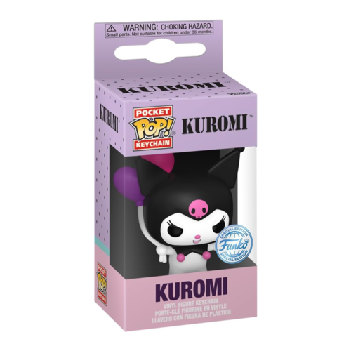 FUNKO POP! KEYCHAIN: SANRIO - KUROMI CON GLOBOS