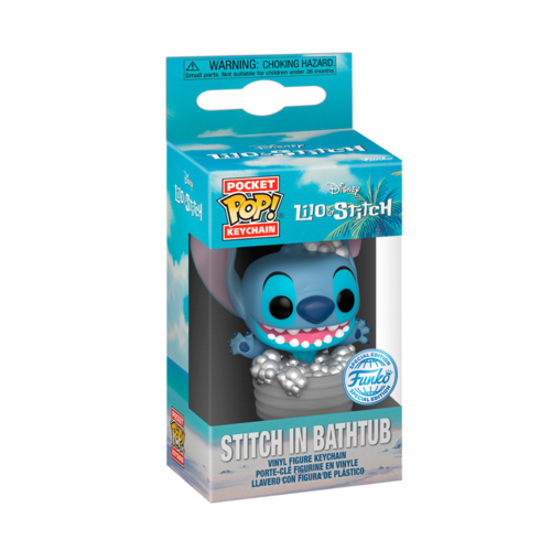 FUNKO POCKET POP! KEYCHAIN: LILO & STITCH - STITCH EN LA BAÑERA EXCLUSIVO