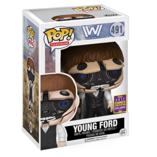 FUNKO POP! WESTWORLD - ROBOTIC YOUNG FORD (OPEN FACE) - EXCLUSIVO SDCC 2017