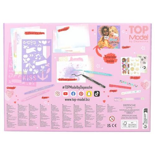TOP MODEL - SET DE CARTAS Y LETTERING BOX