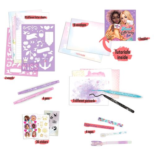 TOP MODEL - SET DE CARTAS Y LETTERING BOX
