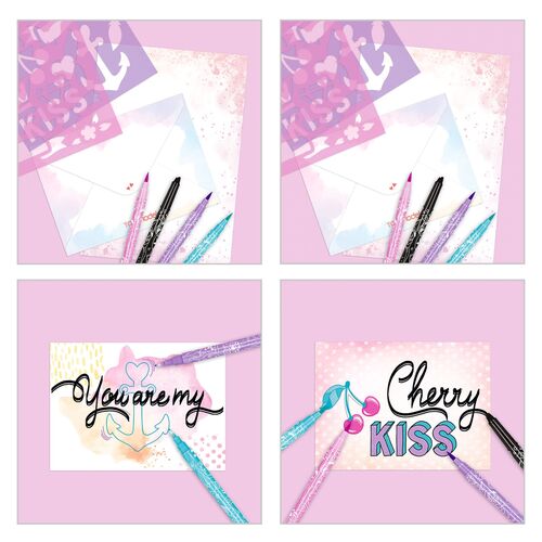 TOP MODEL - SET DE CARTAS Y LETTERING BOX