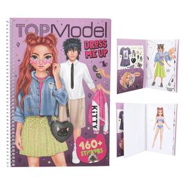 TOP MODEL - CUADERNO DE PEGATINAS GRANDE DRESS ME UP REBEL KITTY