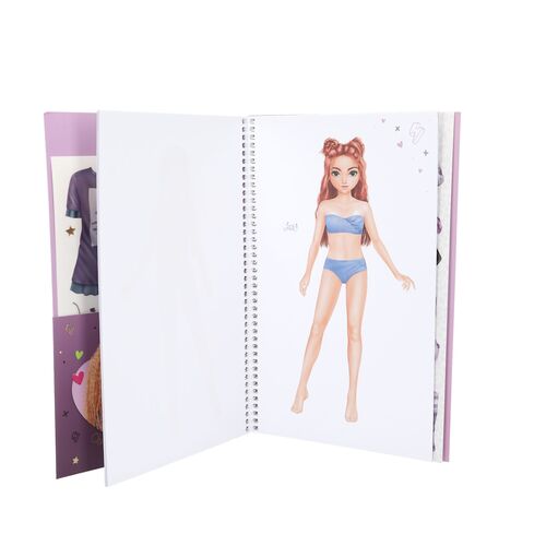 TOP MODEL - CUADERNO DE PEGATINAS GRANDE DRESS ME UP REBEL KITTY