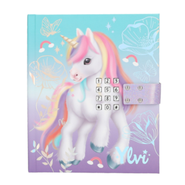 YLVI - DIARIO CON CÓDIGO SECRETO, LED Y SONIDO UNICORNIO
