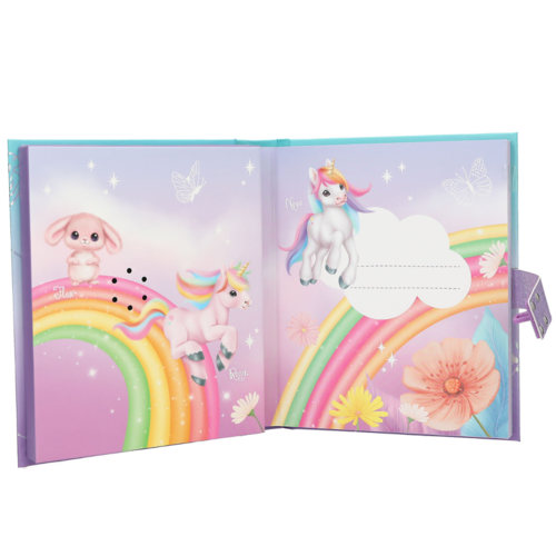 YLVI - DIARIO CON CÓDIGO SECRETO, LED Y SONIDO UNICORNIO