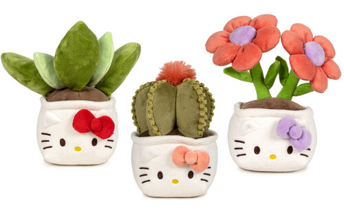 PELUCHE SOFT GARDEN - FLOR MARGA HELLO KITTY 25 CM