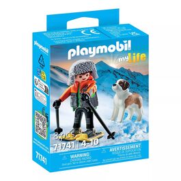 PLAYMOBIL - SENDERISTA CON SAN BERNARDO