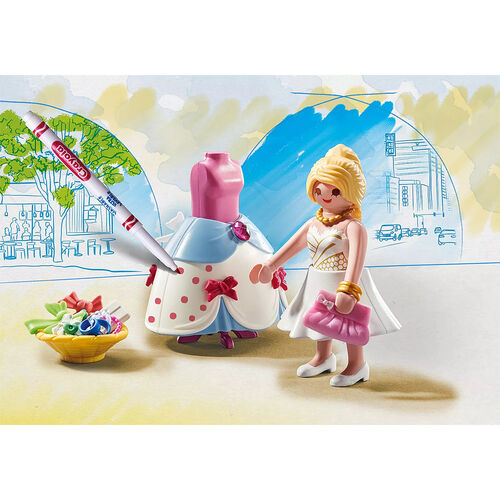 PLAYMOBIL COLOR - DISEÑADORA DE MODA