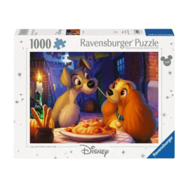 RAVENSBURGER PUZLE DISNEY: LA DAMA Y EL VAGABUNDO 1000 PIEZAS
