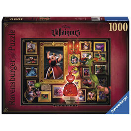 RAVENSBURGER PUZLE VILLANOS DISNEY - REINA DE CORAZONES 1000 PIEZAS