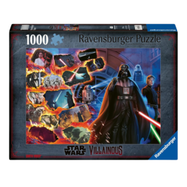RAVENSBURGER PUZLE - VILLANOS DE STAR WARS: DARTH VADER 1000 PIEZAS