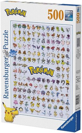 RAVENSBURGER PUZLE LOS PRIMEROS 151 POKEMON 500 PIEZAS