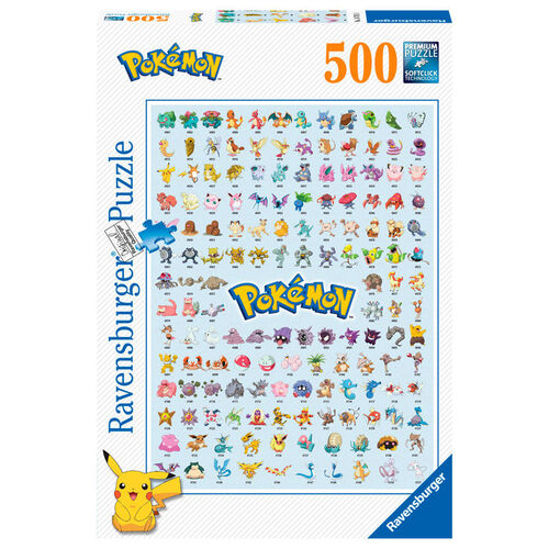 RAVENSBURGER PUZLE LOS PRIMEROS 151 POKEMON 500 PIEZAS