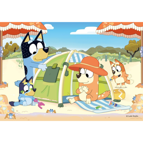 RAVENSBURGER PUZLE DE BLUEY EN LA PLAYA 35 PIEZAS