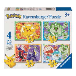 RAVENSBURGER PACK 4 PUZLES PROGRESIVOS POKÉMON