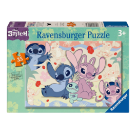 RAVENSBURGER PUZLE DISNEY STITCH Y ANGEL 35 PIEZAS