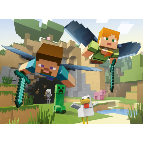 RAVENSBURGER PUZLE MINECRAFT 200 PIEZAS XXL