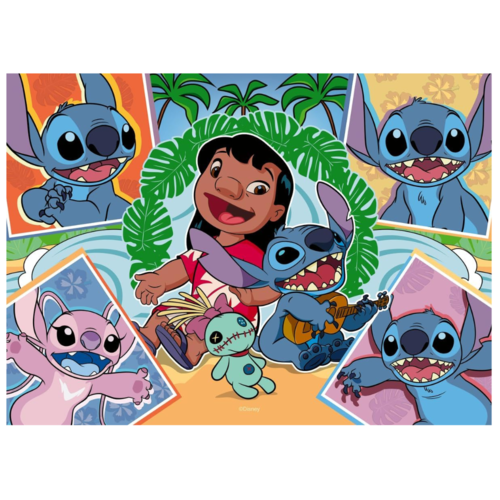 RAVENSBURGER PUZLE DISNEY STITCH BUMPER PACK 4 X 100 PIEZAS