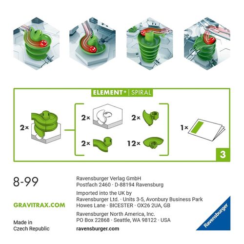 RAVENSBURGER GRAVITRAX - EXTENSIÓN: ESPIRAL