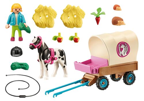 PLAYMOBIL - CARRUAJE DE PONIS