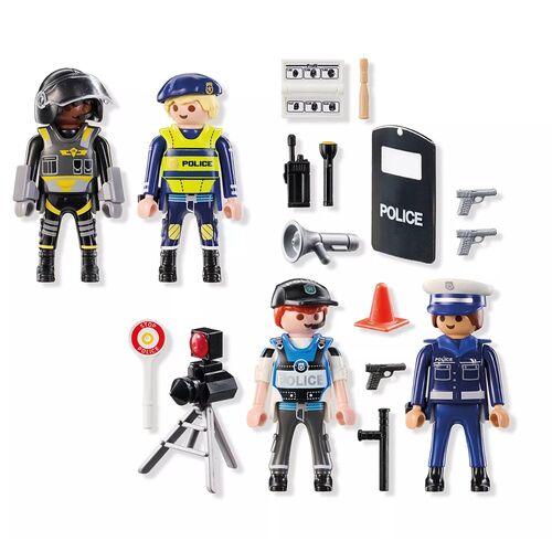 PLAYMOBIL - SET DE FIGURAS DE POLICÍA
