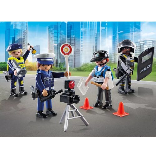 PLAYMOBIL - SET DE FIGURAS DE POLICÍA