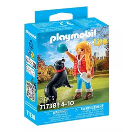 PLAYMOBIL - MUJER CON PERRO DE MONTAÑA