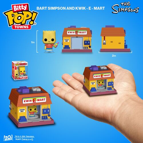 FUNKO BITTY POP! TOWN LOS SIMPSON - BART SIMPSON CON BADULAQUE