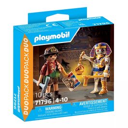 PLAYMOBIL DUO PACK - CAZADOR DEL TESORO Y MOMIA