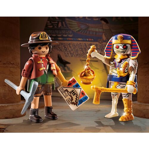 PLAYMOBIL DUO PACK - CAZADOR DEL TESORO Y MOMIA