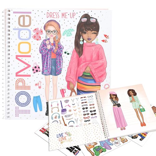 TOP MODEL - CUADERNO DE PEGATINAS DRESS ME UP SUMMER