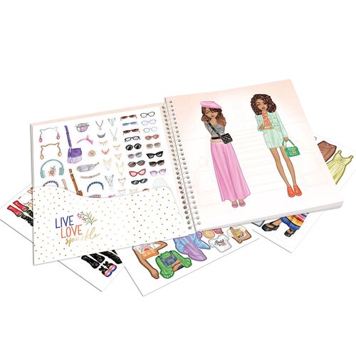 TOP MODEL - CUADERNO DE PEGATINAS DRESS ME UP SUMMER