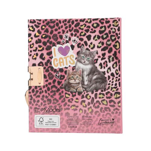 TOP MODEL - DIARIO KITTY CON BOLÍGRAFO SECRETO