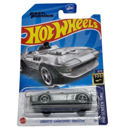 HOT WHEELS - FAST & FURIOUS - CORVETTE GRAN SPORT ROADSTER (154-250) SILVER