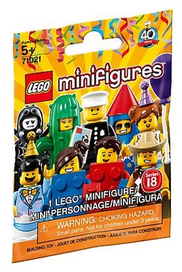 LE71021 Sobres sorpresa 18ª edición Fiesta LEGO® MINIFIGURES® - Serie completa