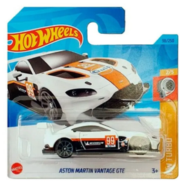 HOT WHEELS - HW TURBO - ASTON MARTIN VANTAGE GTE (98/250) - WHITE (HALF CARD)
