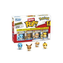 FUNKO BITTY POP! POKÉMON – SQUIRTLE, EEVEE, GROWLITHE Y PSYDUCK