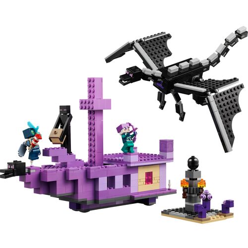 LEGO MINECRAFT - EL DRAGÓN DEL ENDER Y EL BARCO DEL END