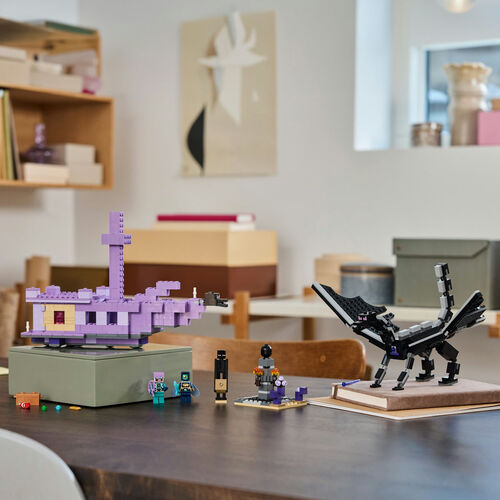 LEGO MINECRAFT - EL DRAGÓN DEL ENDER Y EL BARCO DEL END