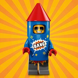 LE71021-05 LEGO® MINIFIGURES® 18ª EDICIÓN - FIESTA - Chico de los fuegos artificiales