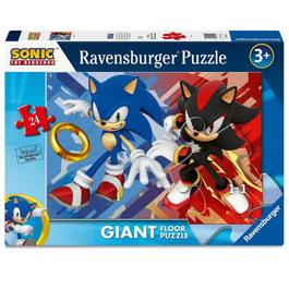 RAVENSBURGER PUZLE GIGANTE DE SUELO SONIC 24 PIEZAS