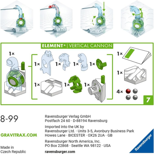 RAVENSBURGER GRAVITRAX POWER ELEMENT - VERTICAL CANON