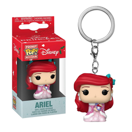 FUNKO POP! KEYCHAIN: PRINCESAS DISNEY - LA SIRENITA ARIEL (HOLIDAY)