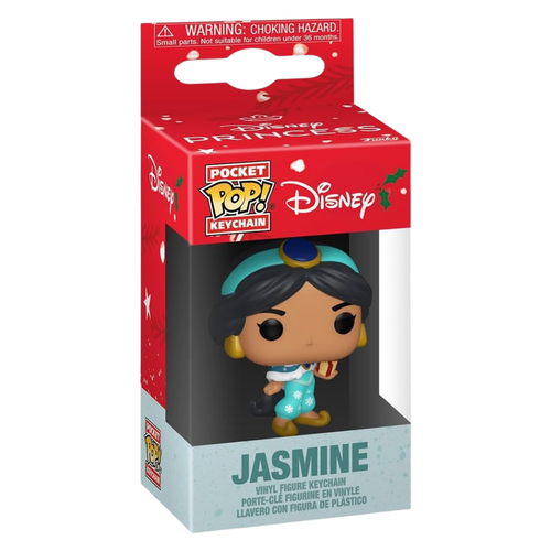 FUNKO POP! KEYCHAIN: PRINCESAS DISNEY - JASMINE (HOLIDAY)
