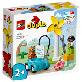 LEGO DUPLO - AEROGENERADOR Y COCHE ELÉCTRICO