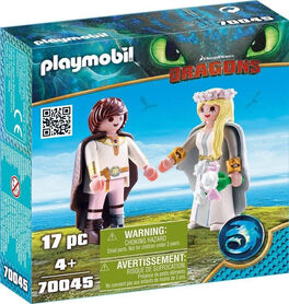 PLAYMOBIL - DRAGONS: ASTRID E HIPO CON ROPA DE BODA
